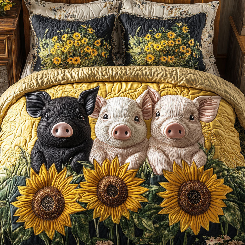 Pig Sunflower CW0801042CL Duvet Cover Set