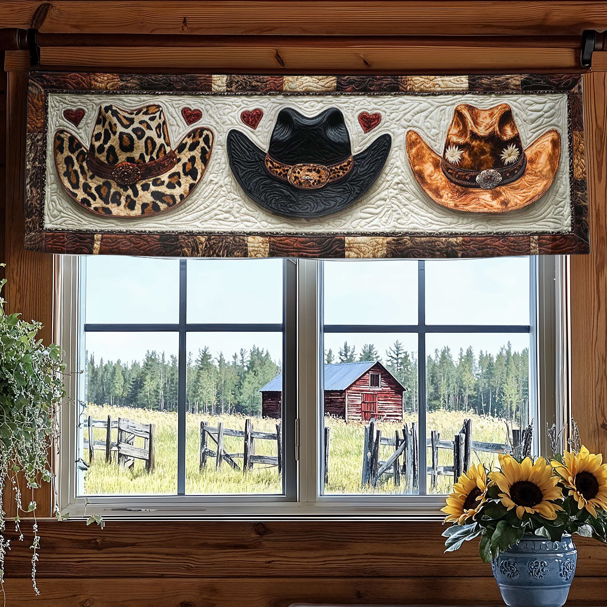 Frontier Cowboy Hat WN1505046CL Quilted Valance