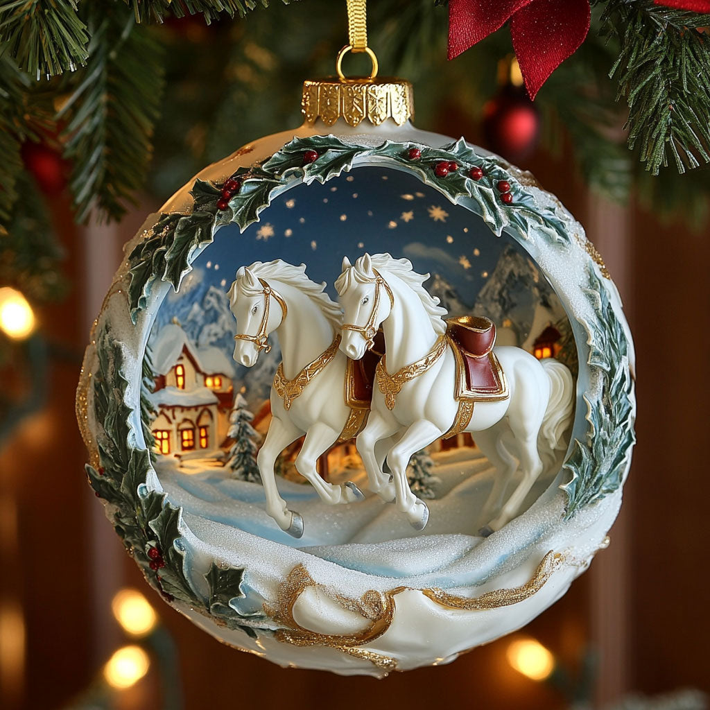 Merry Horse Night CW1610012CL Christmas Ornament