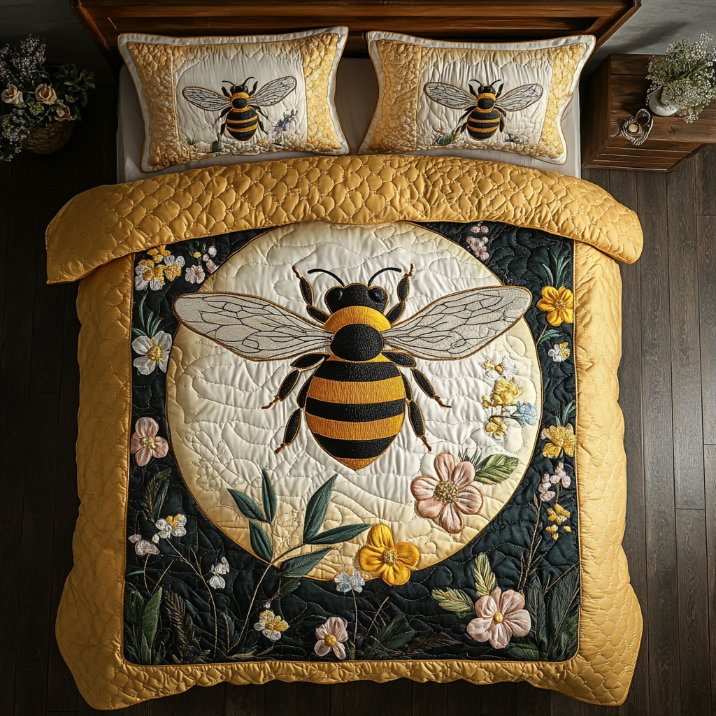 Floral Bee XR2503013CL Duvet Cover Set