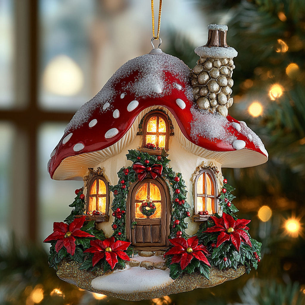 Magic Cottage Mushroom WN2310034CL Christmas Ornament