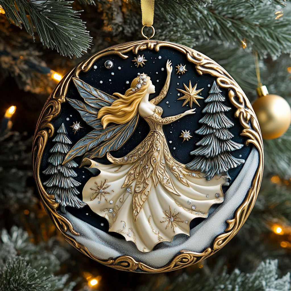 Golden Fairy Grace CW1610028CL Christmas Ornament