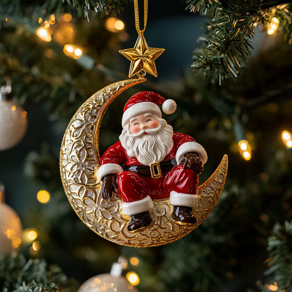 Santa Glow CW1710034CL Christmas Ornament