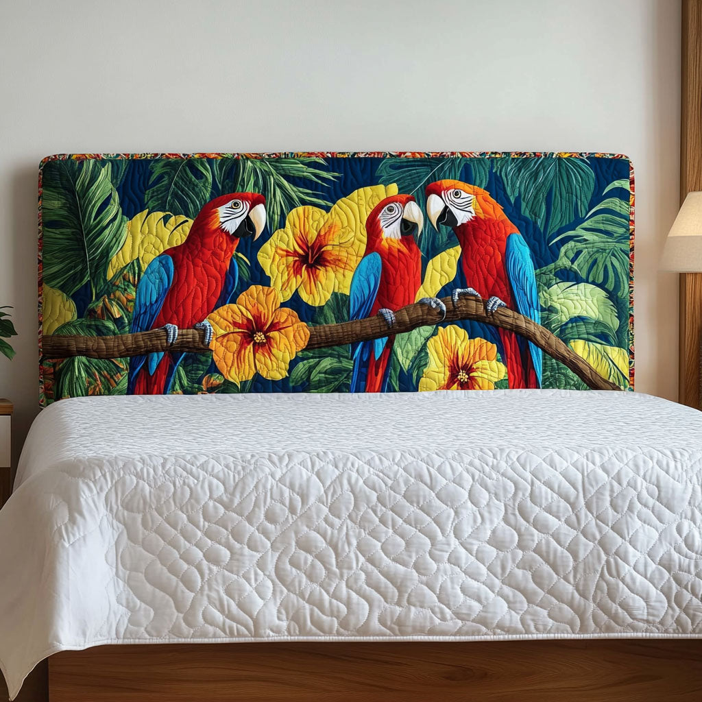 Parrot Rainforest CW1812010CL Quilted Headboard Slipcover