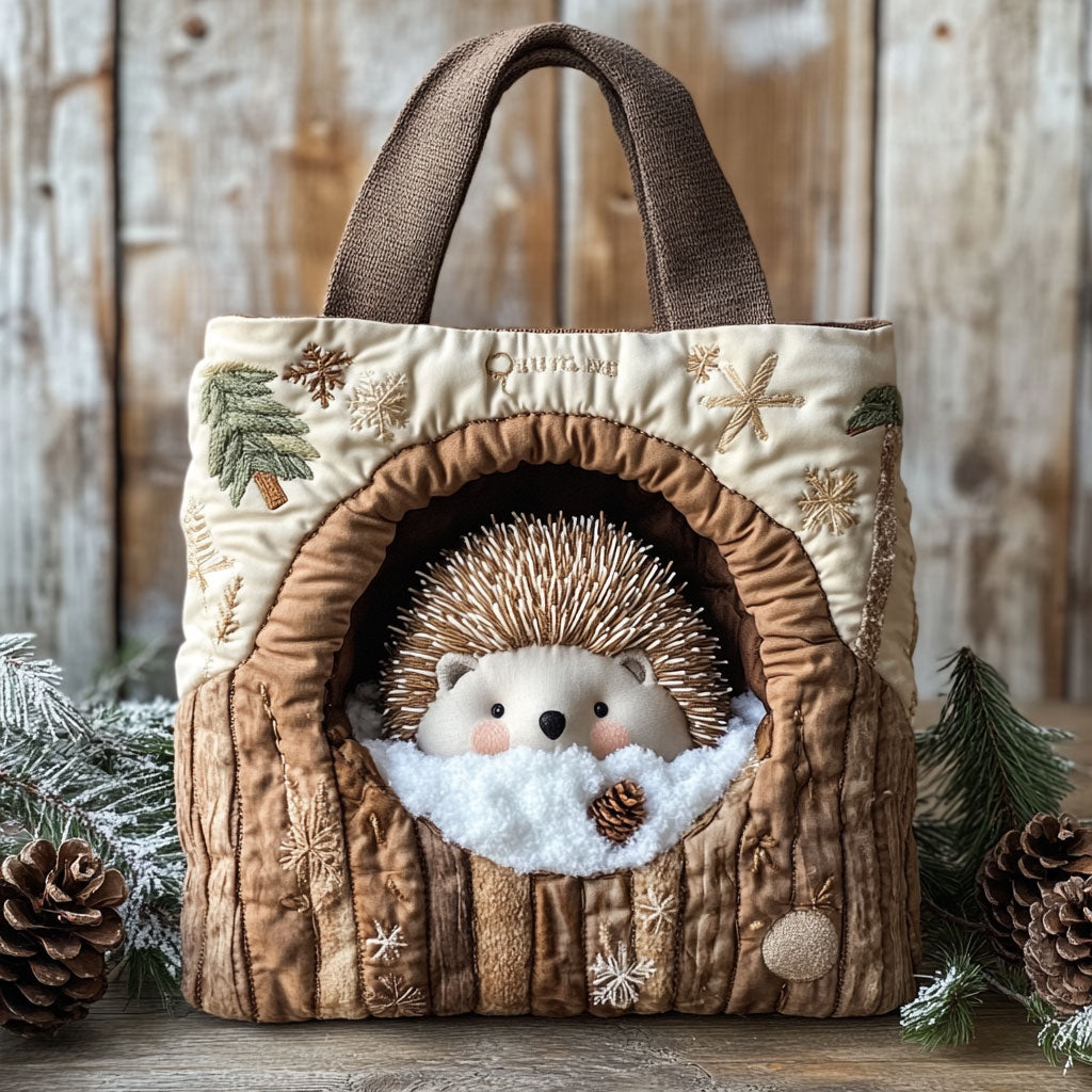 Snug Hedgehog CP0112209CL Quilted Tote Bag
