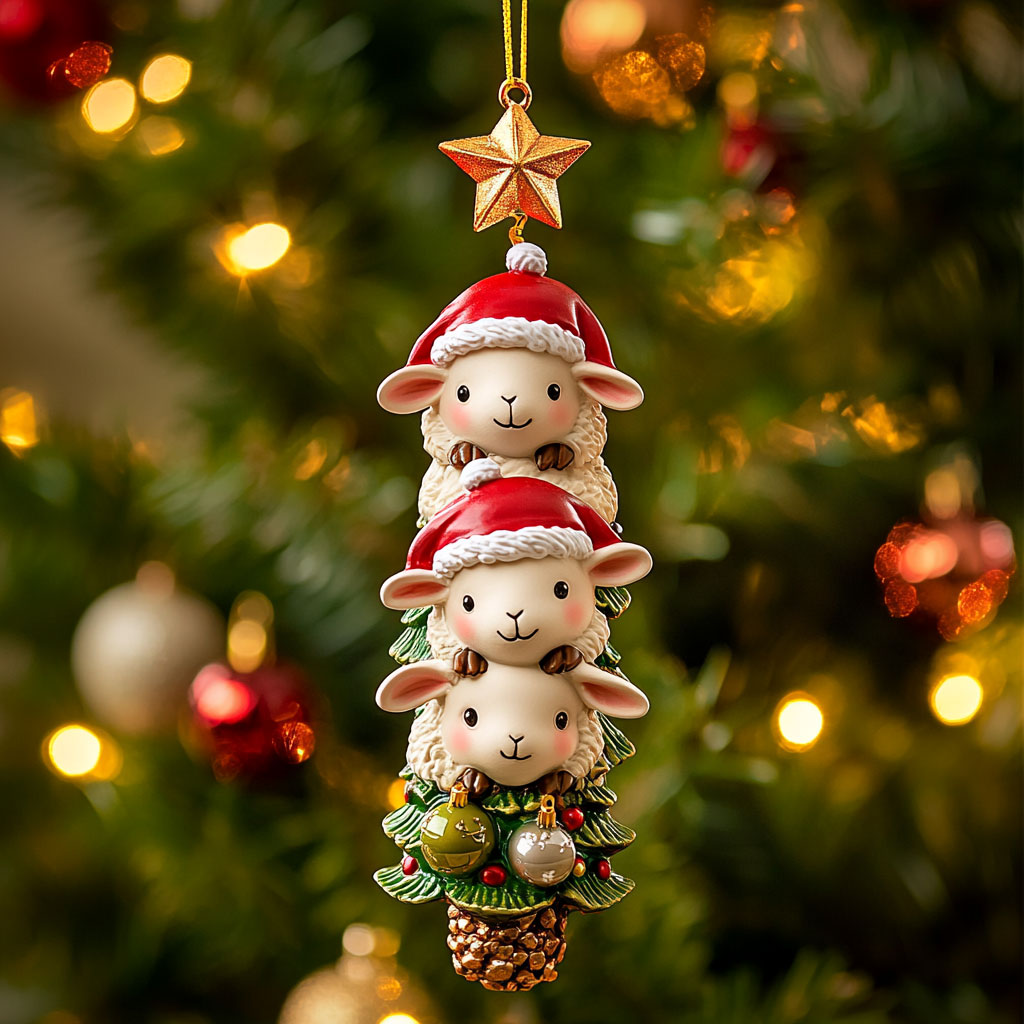 Sheep Christmas Joy WN1811103CL Christmas Ornament