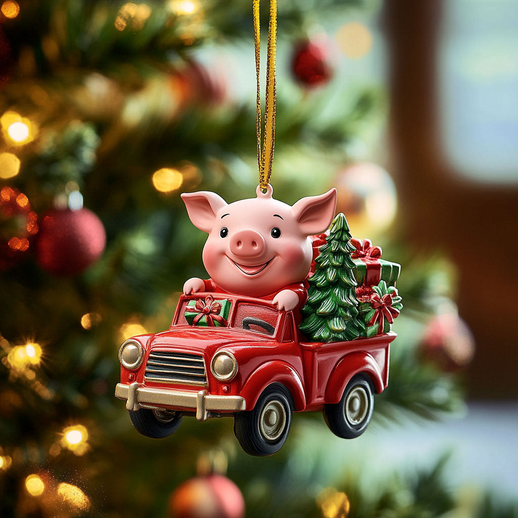 Merry Pig WN2511030CL Christmas Ornament