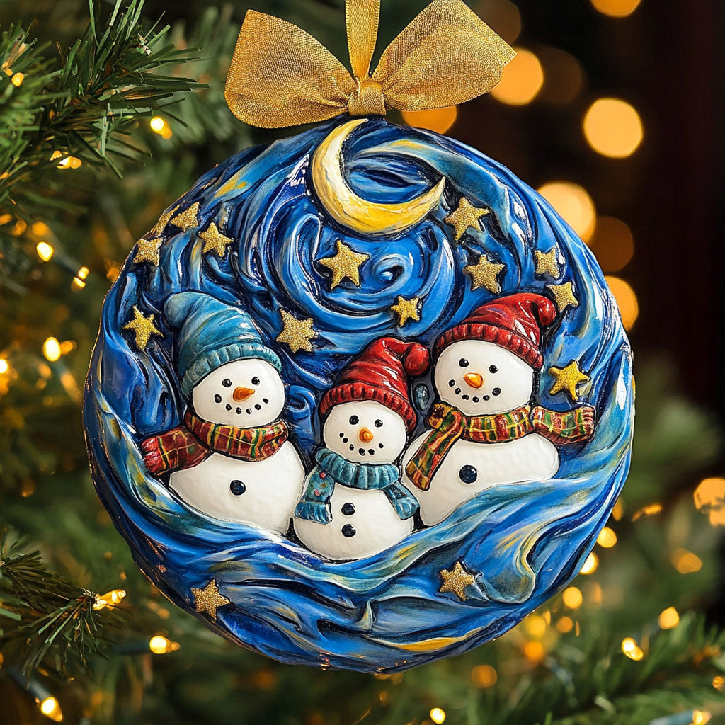 Holy Light Snowman WN0511055CL Christmas Ornament