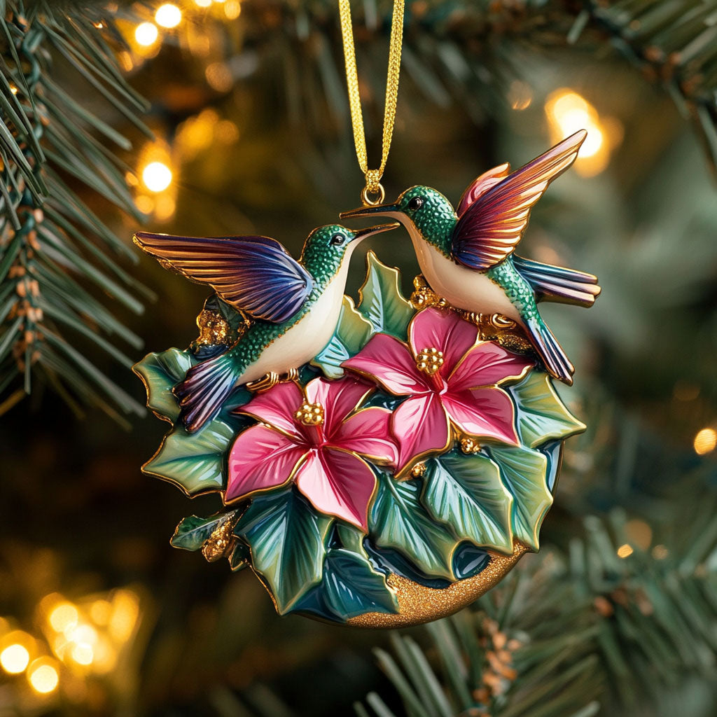 Tropical Hummingbird WN1610106CL Christmas Ornament
