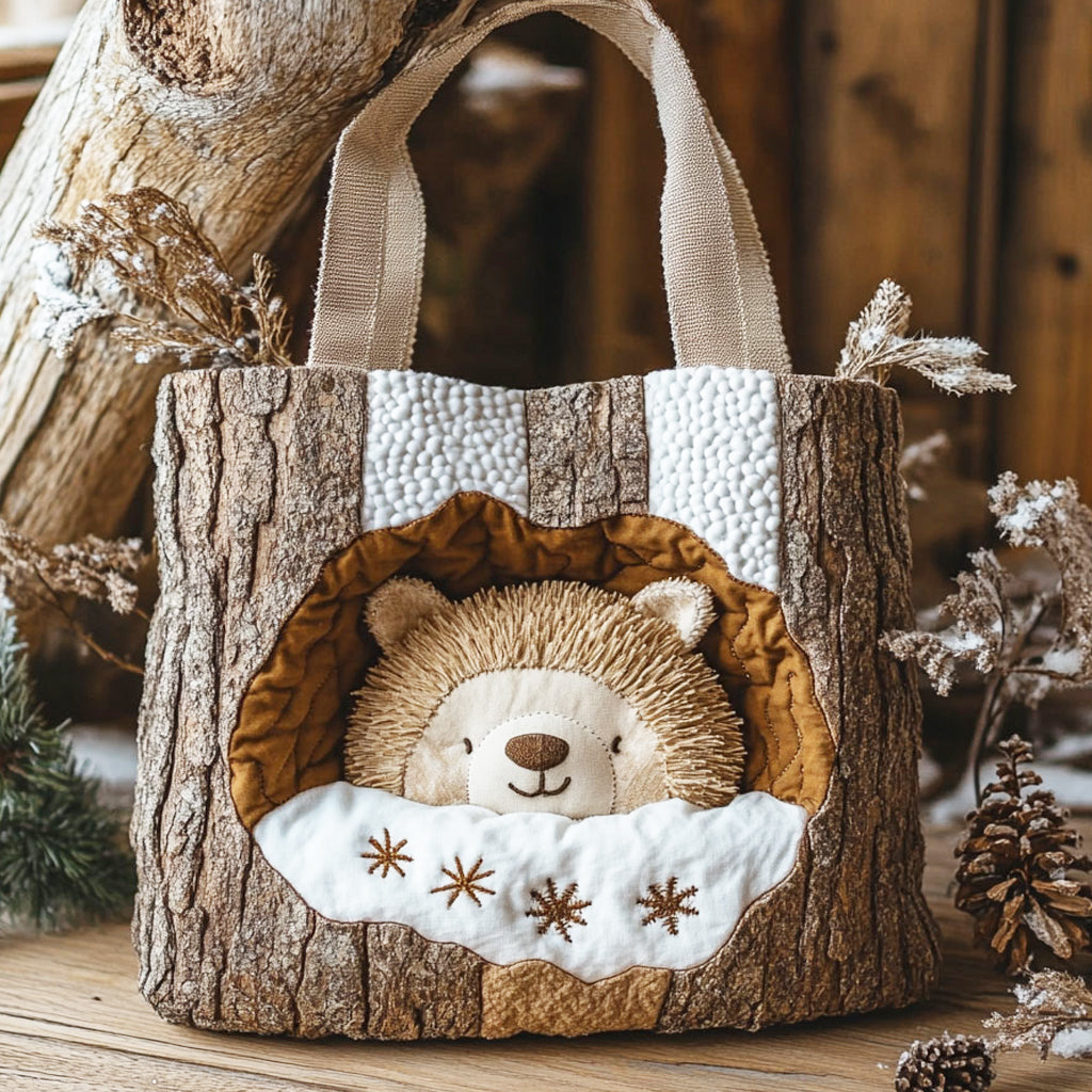 Bear Peek CP0112196CL Quilted Tote Bag