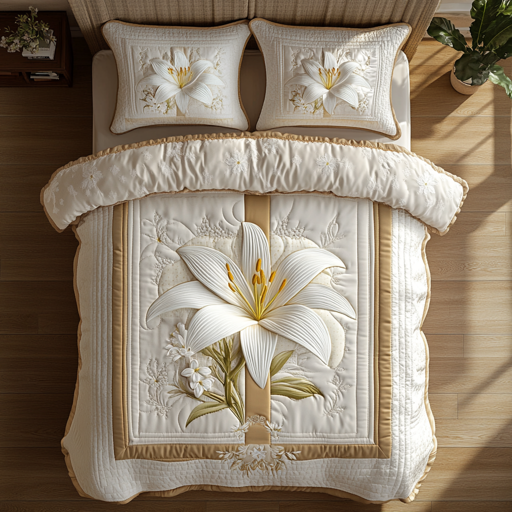 Lily Flowers XR1104001CL Duvet Cover Set