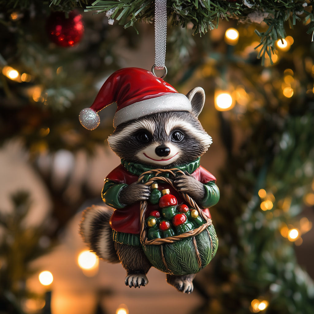Christmas Raccoon LT2110002CL Christmas Ornament