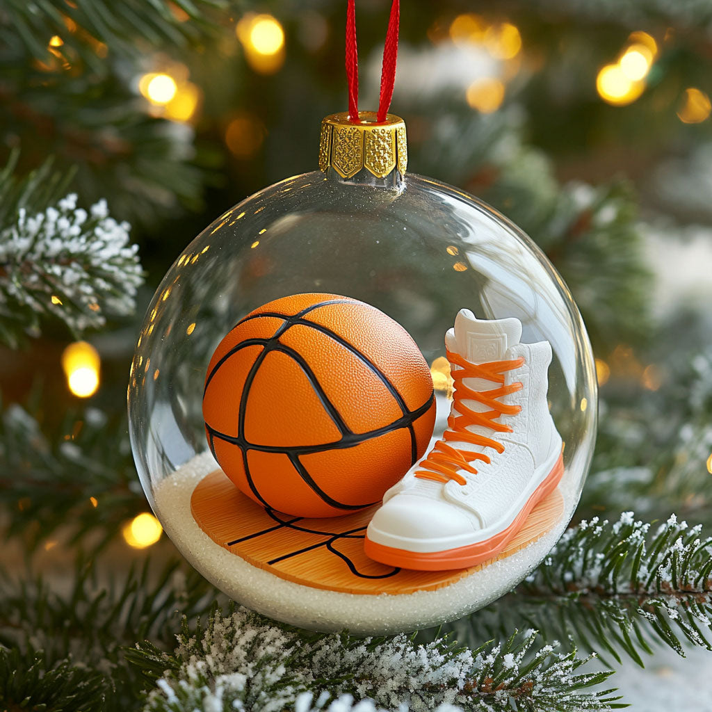 Basketball Globe CW2311016CL Christmas Ornament