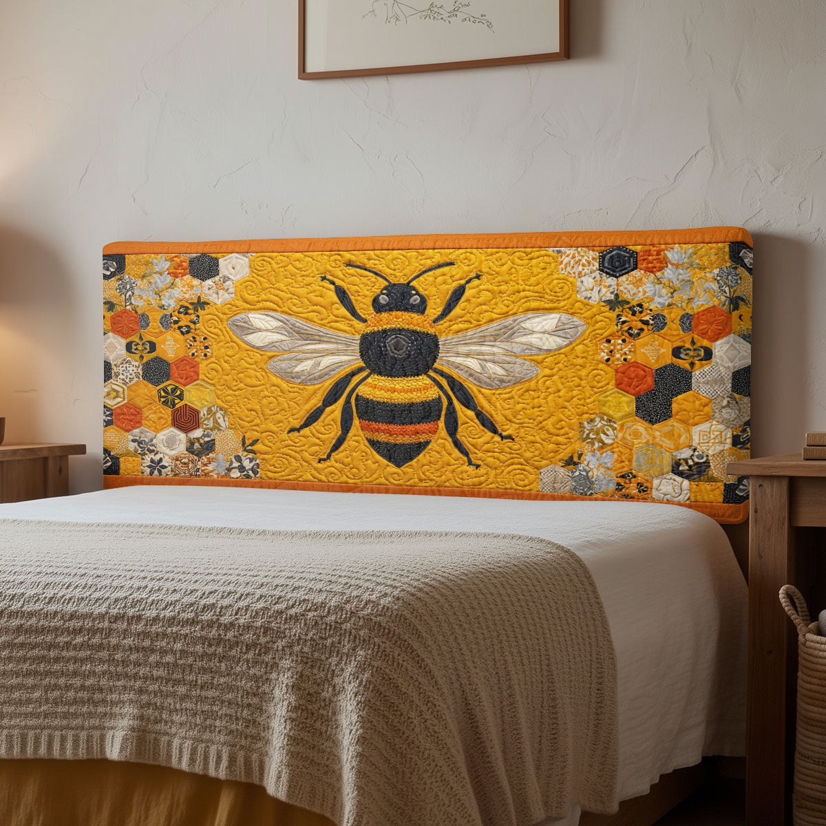 Honey Bee CW1112014CL Quilted Headboard Slipcover