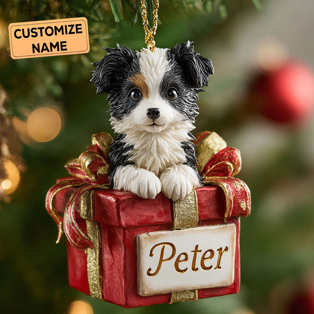 Gift Collie CP2911001CL Personalized Christmas Ornament