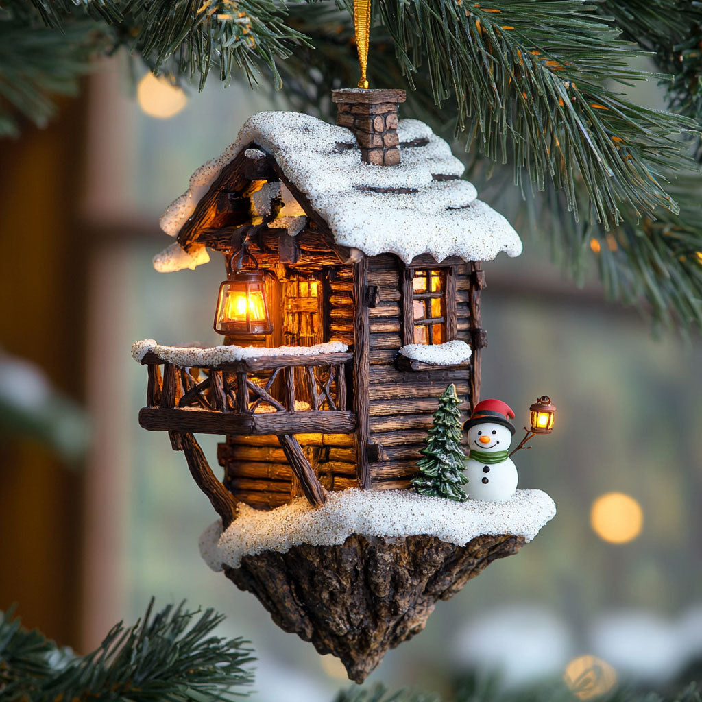 Snowman's House WJ1112024CL Christmas Ornament