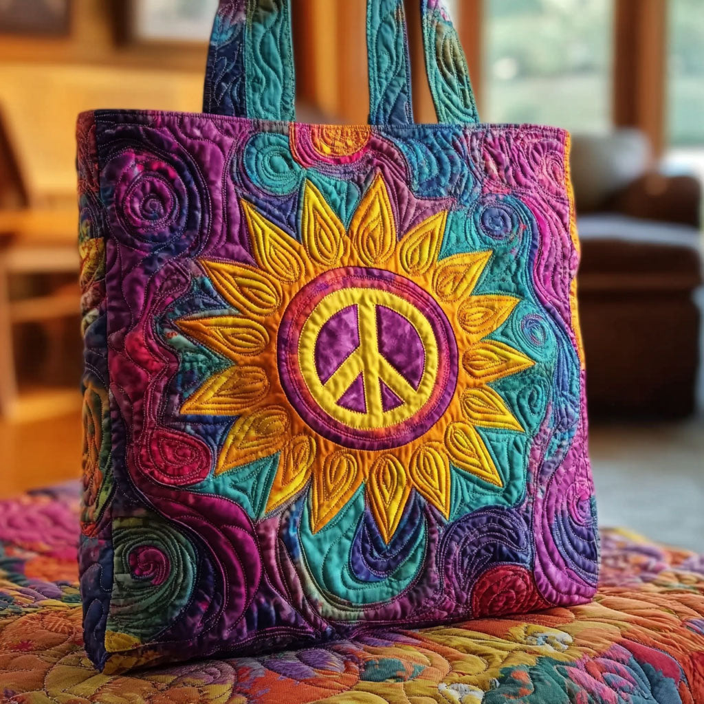 Earthy Sunflower WN0901016CL Quilted Tote Bag