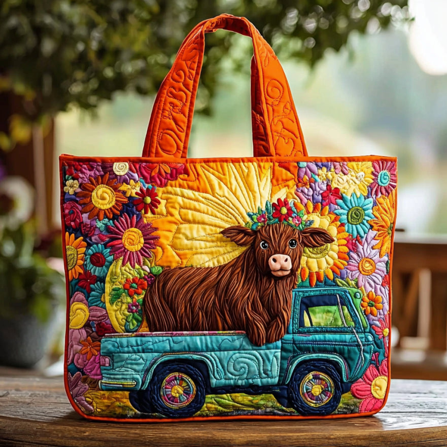 Hippie Cow QA1911007CL Quilted Tote Bag