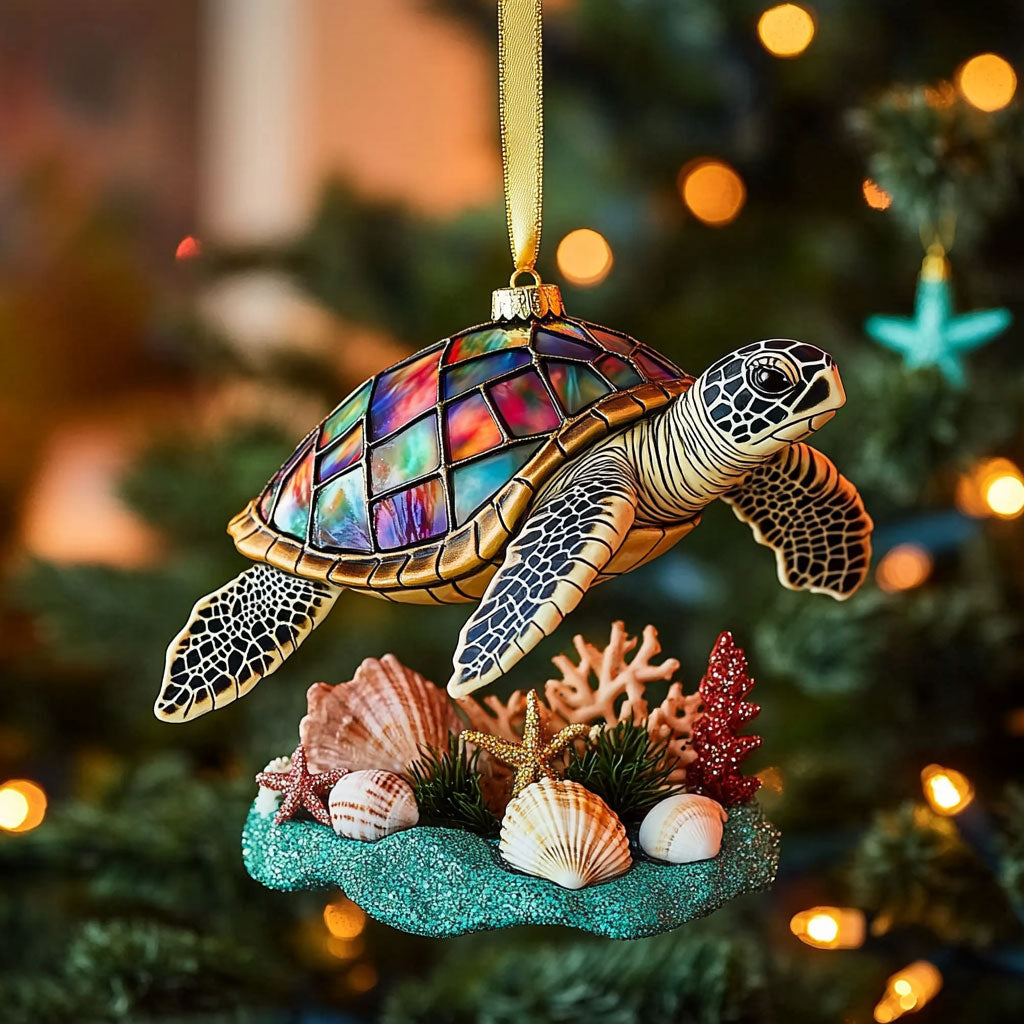 Turtle Wonderland WN2711038CL Christmas Ornament