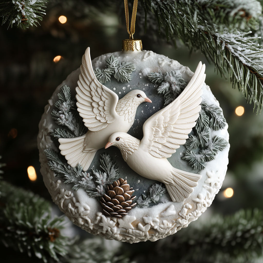 Turtle Dove of Friendship XK1710019CL Christmas Ornament
