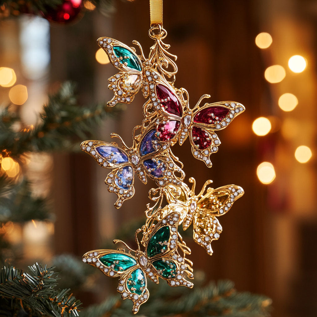 Sparkling Butterfly CW2310022CL Christmas Ornament