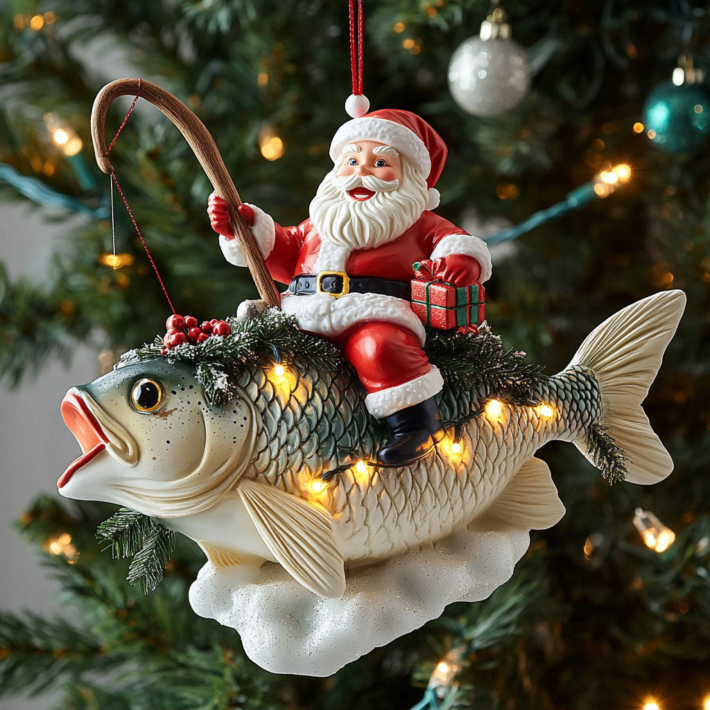 Gift Catch Fishing WN0411035CL Christmas Ornament