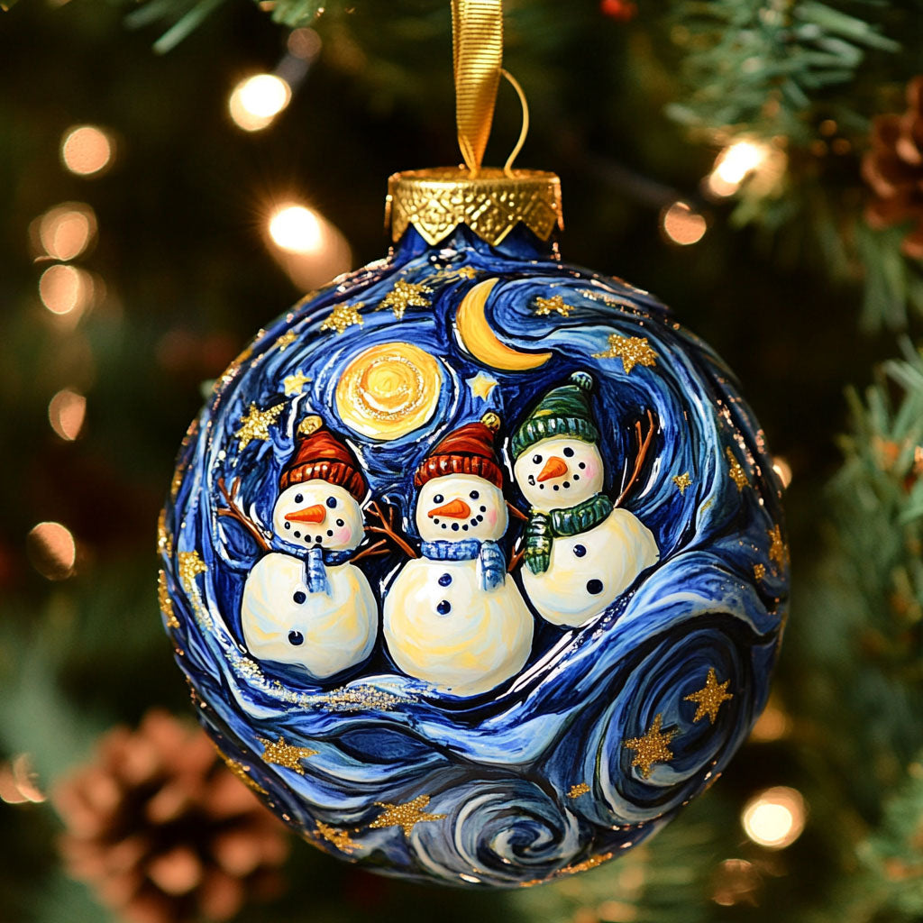 Cozy Shine Snowman WN0511018CL Christmas Ornament