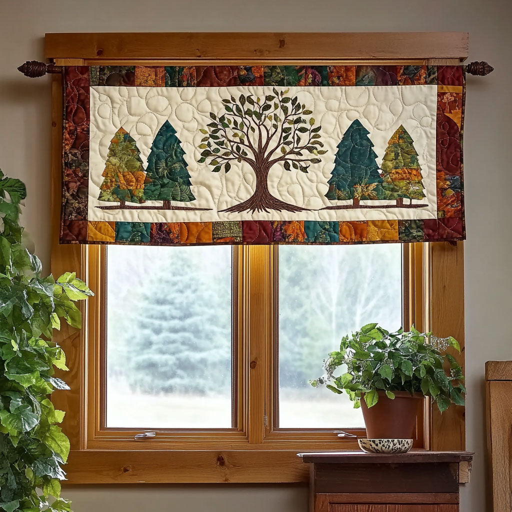 Tree Of Life WJ2803040CL Quilted Valance