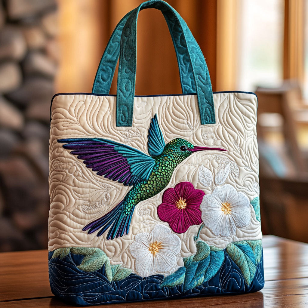 White Blossom CP2409027CL Quilted Tote Bag