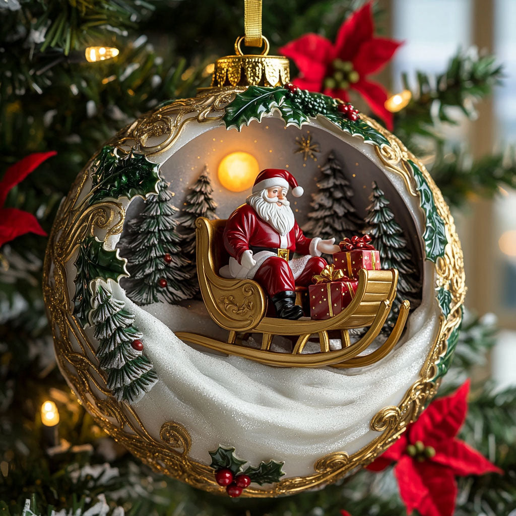 Snow Santa CW1710042CL Christmas Ornament
