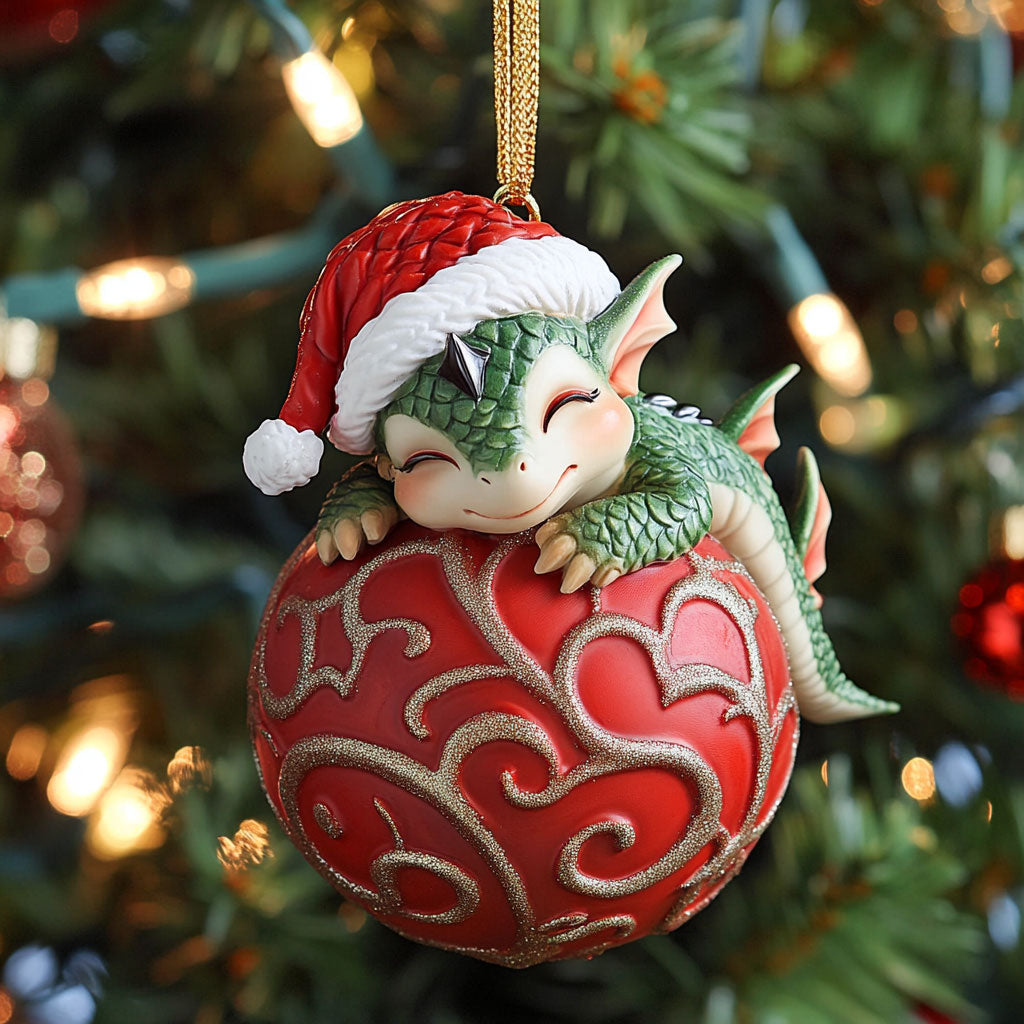 Festive Dragon CP0612046CL Christmas Ornament