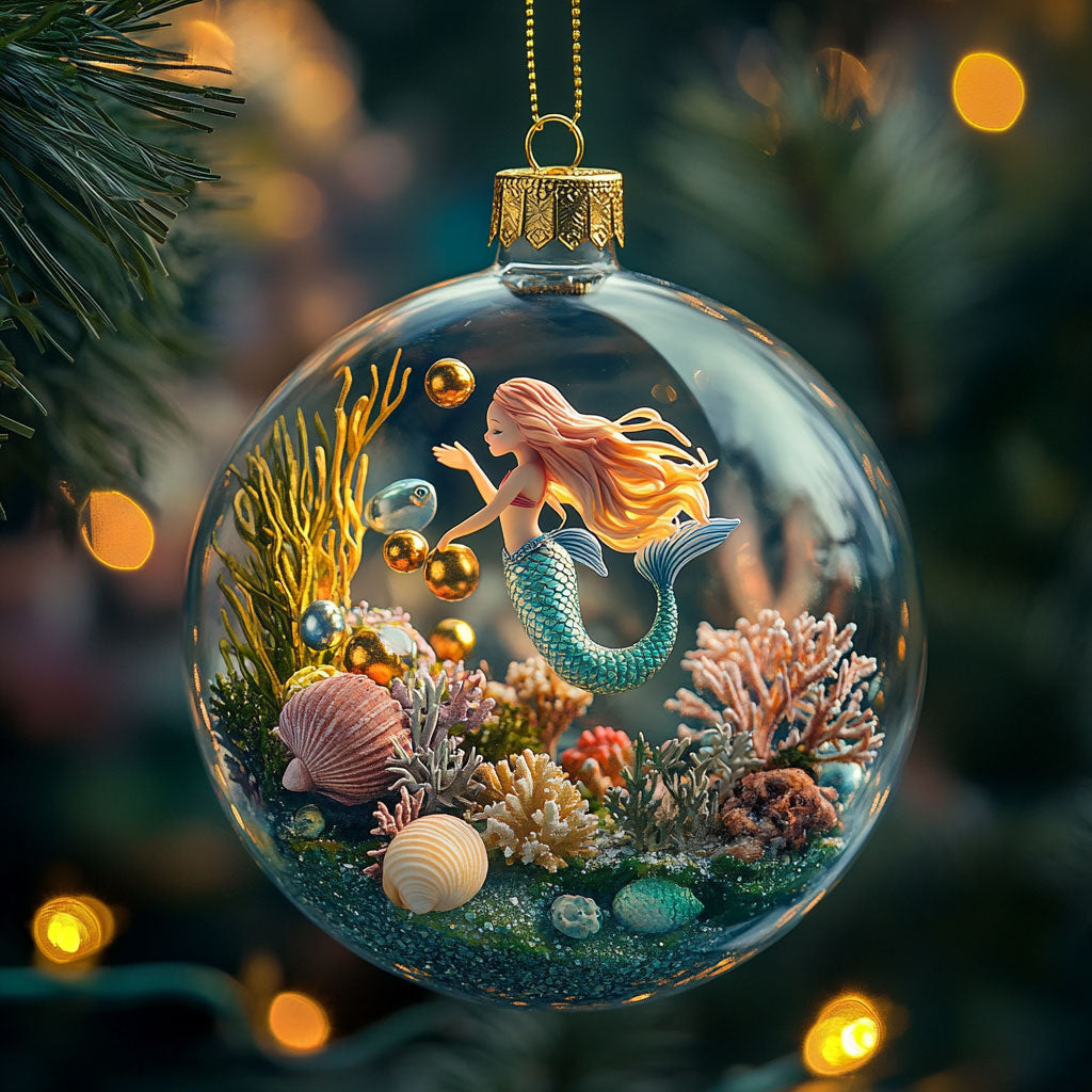 Mermaid Wonderland WN2911056CL Christmas Ornament