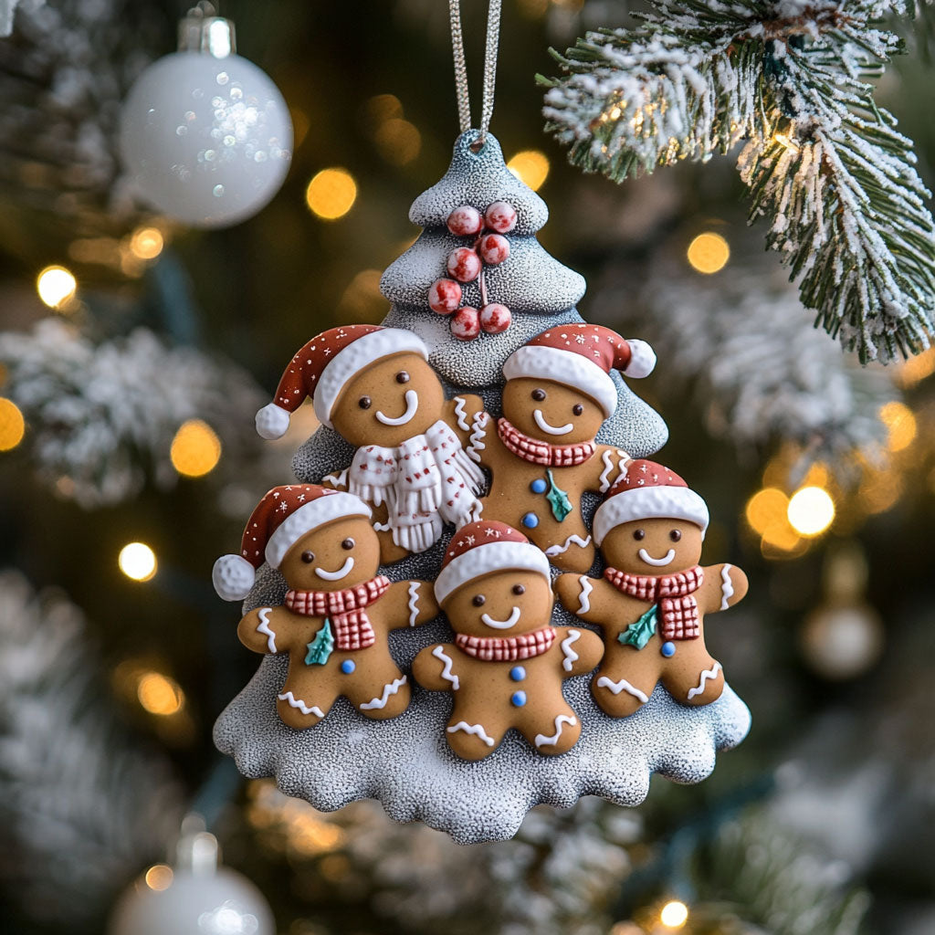 Gingerbread Winter Hug WN1811031CL Christmas Ornament