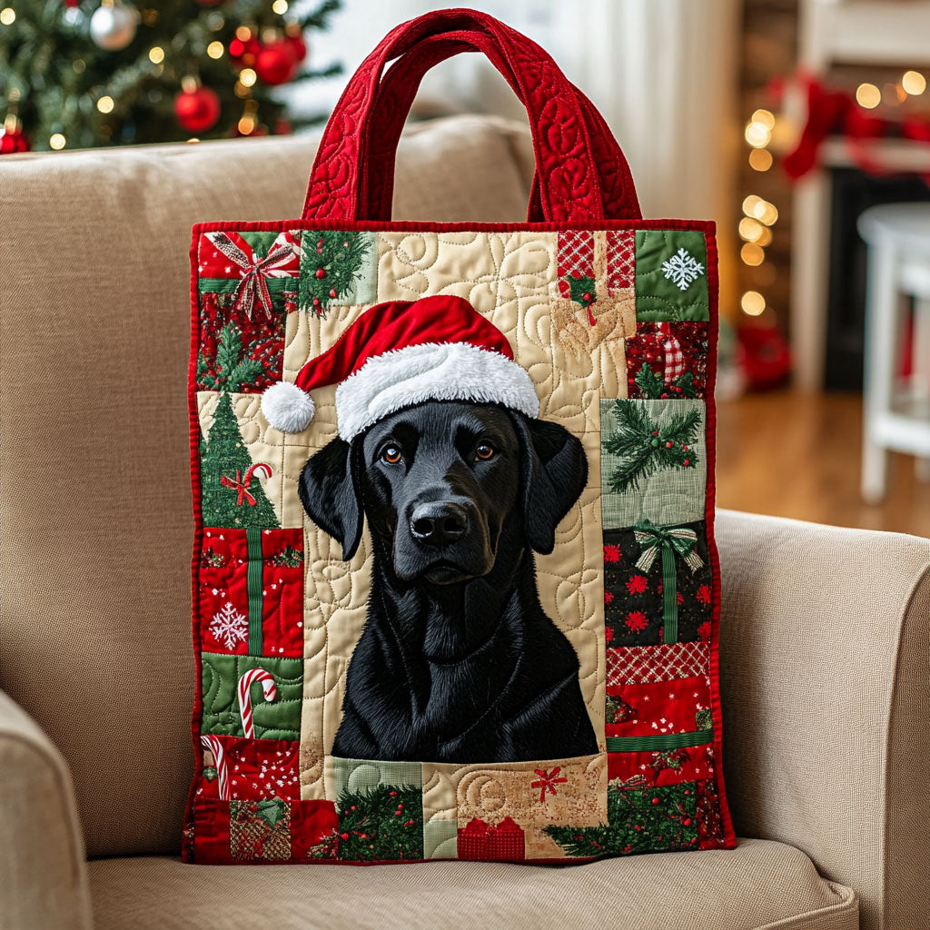 Labrador Merry Cabin WN1710071CL Quilted Tote Bag