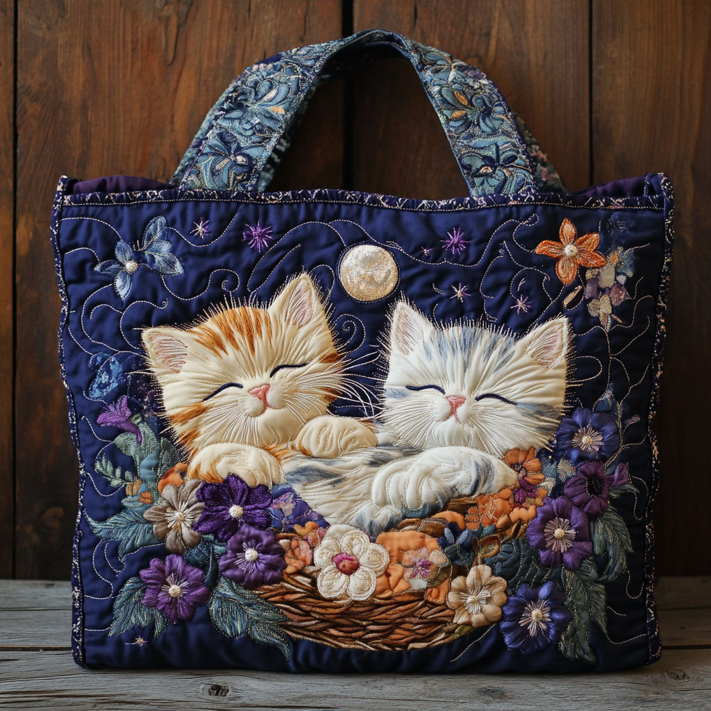 Petal Cat CP0312053CL Quilted Tote Bag