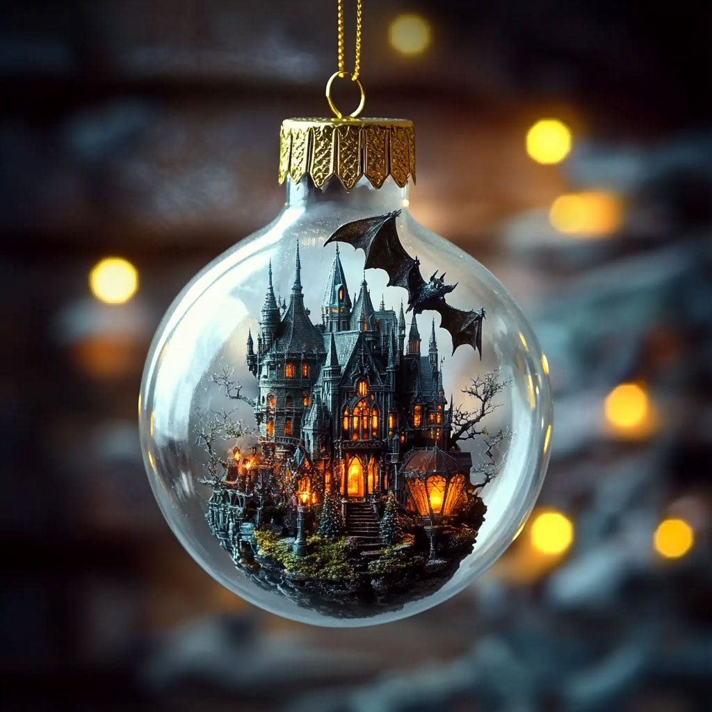 Castle Winter Magic WN0912008CL Christmas Ornament