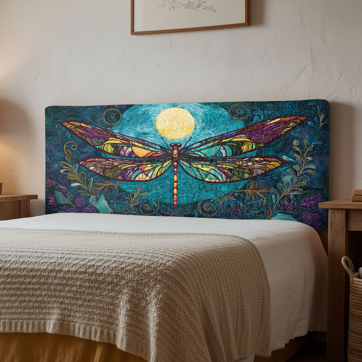 Dragonfly Garden CW1212014CL Quilted Headboard Slipcover