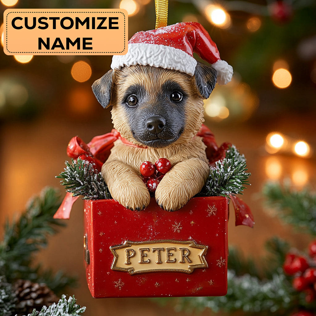 German Shepherd Present CW2411025CL Personalized Christmas Ornament