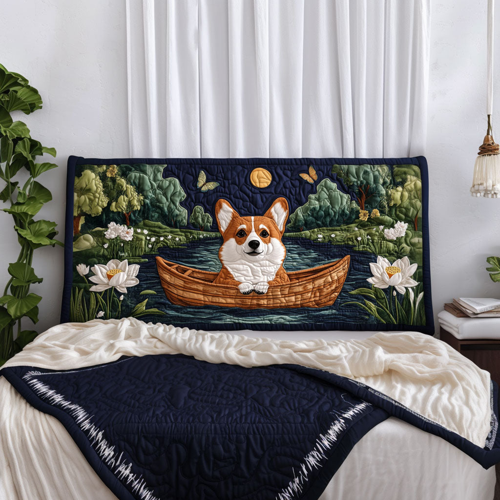 Corgi Night Lotus KL0901017CL Quilted Headboard Slipcover