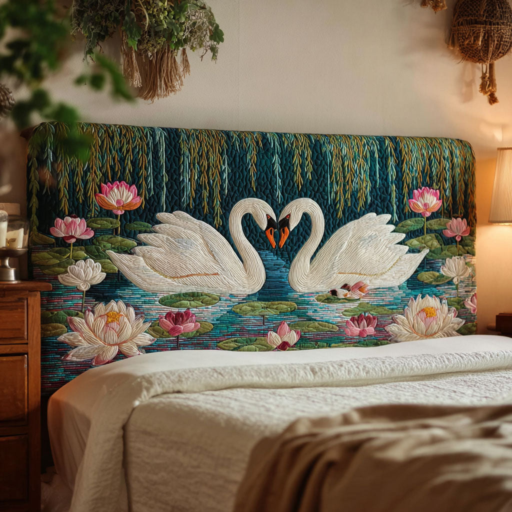 Swan Paradise CW0501025CL Quilted Headboard Slipcover
