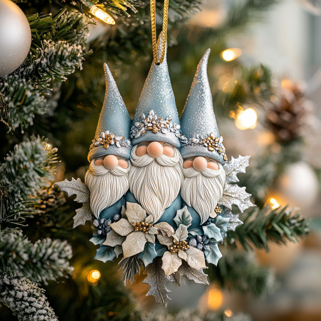Winter Blue Gnome CW2710025CL Christmas Ornament