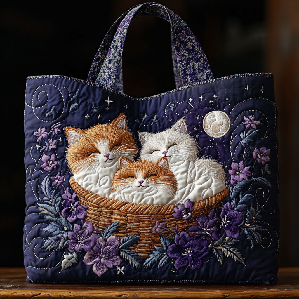 Meadow Kitty CP0312055CL Quilted Tote Bag