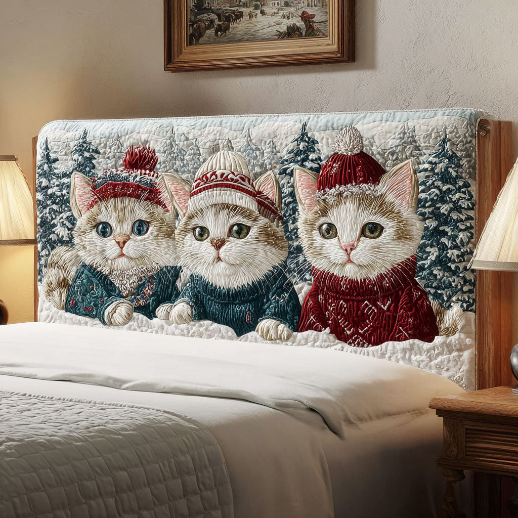 Three Winter Cat CW2312027CL Quilted Headboard Slipcover