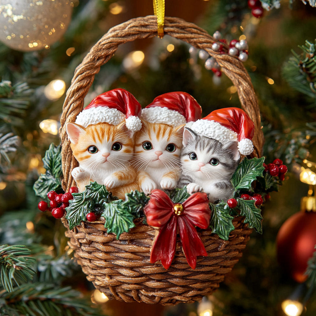 Kitten Charm CW0112030CL Christmas Ornament