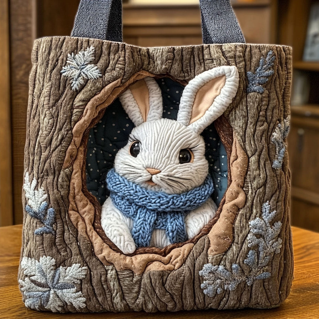 Snowy Bunny CP0112170CL Quilted Tote Bag