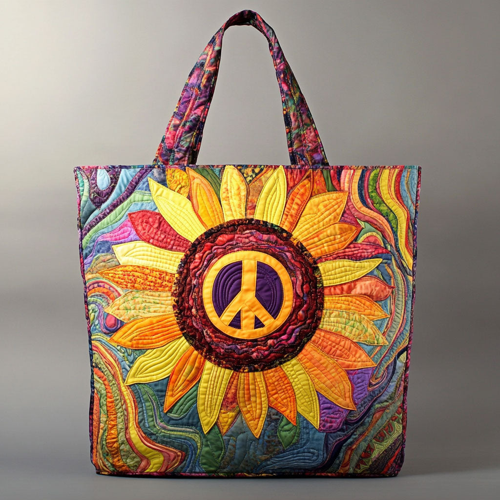 Bohemian Sunflower WN0901006CL Quilted Tote Bag