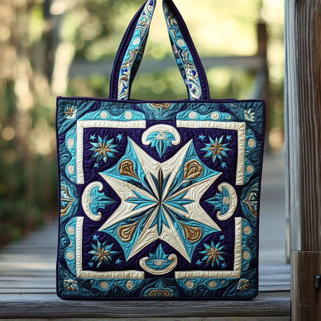 Star Block XR2611007CL Quilted Tote Bag