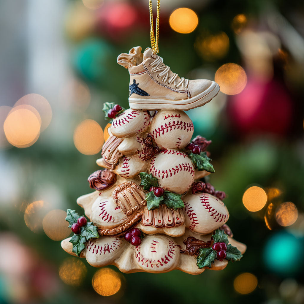 Baseball Stack CP2611012CL Christmas Ornament