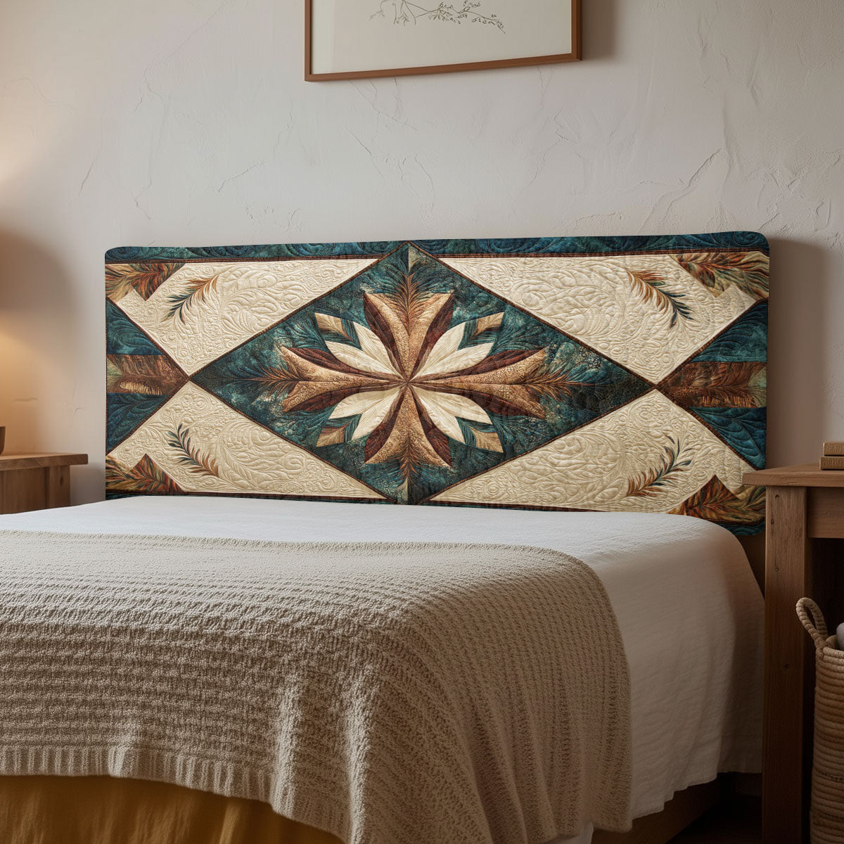 Desert Native Star CW1212012CL Quilted Headboard Slipcover