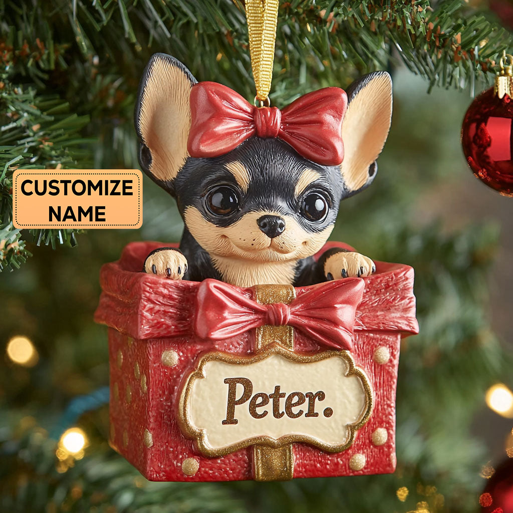Chihuahua Gift CP2911023CL Personalized Christmas Ornament